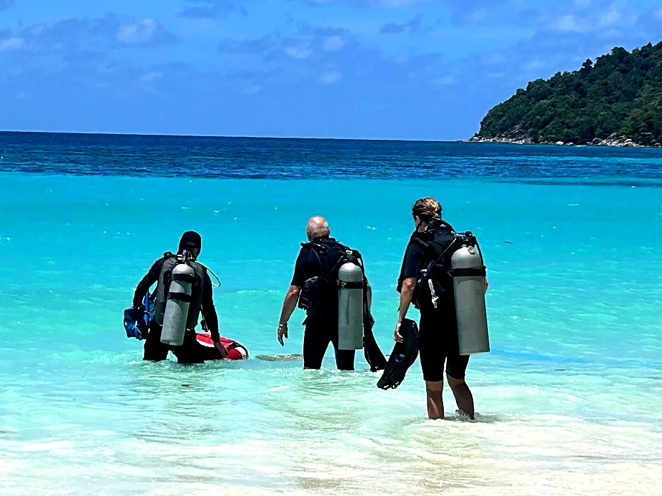 Diver at Stonehenge, Koh Lipe