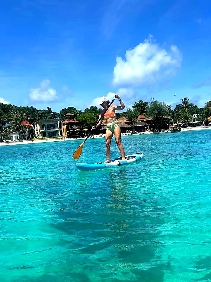 Paddle-boarding off Koh Lipe